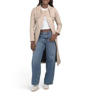 BOD & CHRISTENSEN Salt Leather Trench Coat